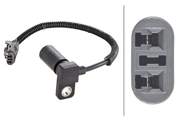 Hella Sensor, Drehzahl [Hersteller-Nr. 6PU009145-061] für VW, Seat, Skoda
