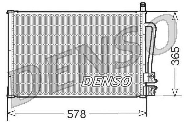 Denso Kondensator, Klimaanlage [Hersteller-Nr. DCN10008] für Ford, Mazda