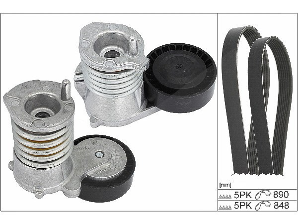 Schaeffler Ina Keilrippenriemensatz [Hersteller-Nr. 529047710] für Ford, Volvo