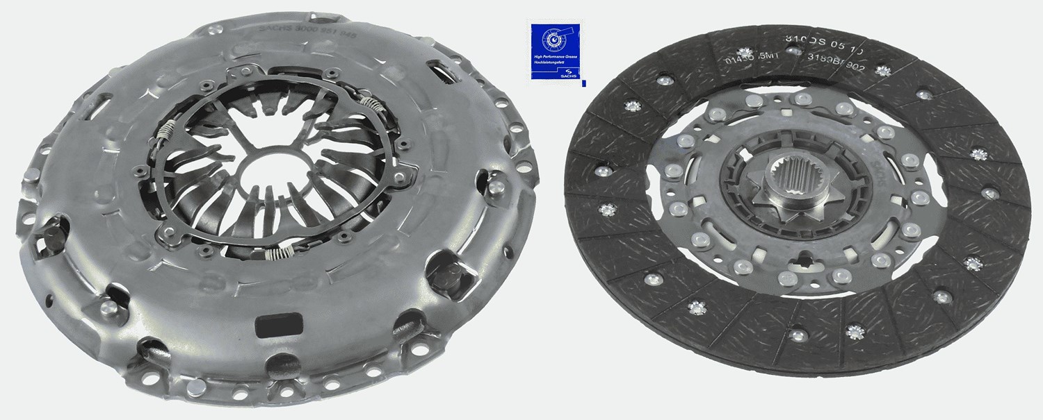 Sachs Kupplungssatz [Hersteller-Nr. 3000951945] für Alfa Romeo, Lancia, Fiat