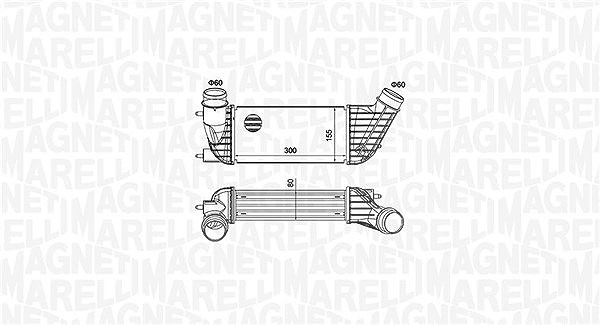 Magneti Marelli Ladeluftkühler [Hersteller-Nr. 351319204260] für Fiat, Peugeot, Citroën