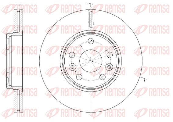 Kawe 1x Bremsscheibe [Hersteller-Nr. 6143010] für Renault