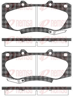 Kawe Bremsbelagsatz, Scheibenbremse [Hersteller-Nr. 146804] für Toyota