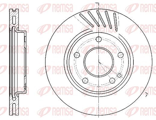 Kawe 1x Bremsscheibe [Hersteller-Nr. 652710] für Mercedes-Benz