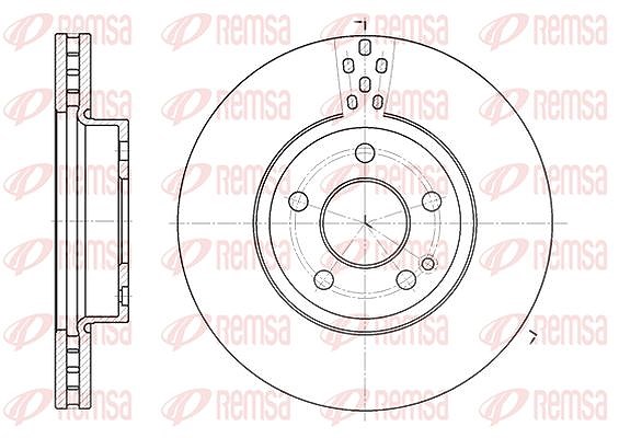 Kawe 1x Bremsscheibe [Hersteller-Nr. 667910] für Mercedes-Benz