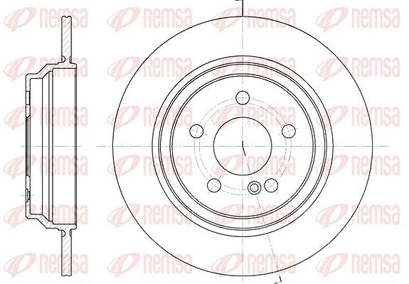 Kawe 1x Bremsscheibe [Hersteller-Nr. 686400] für Mercedes-Benz