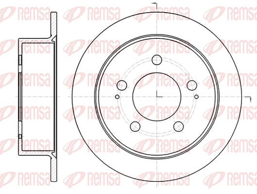 Kawe 1x Bremsscheibe [Hersteller-Nr. 6141400] für Ssangyong