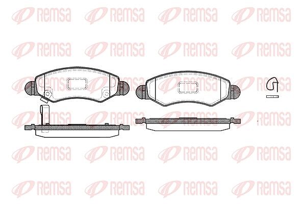 Kawe Bremsbelagsatz, Scheibenbremse [Hersteller-Nr. 070221] für Subaru, Suzuki
