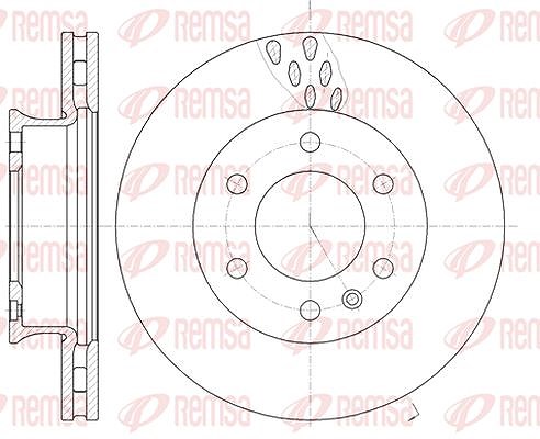 Kawe 1x Bremsscheibe [Hersteller-Nr. 6103410] für VW, Mercedes-Benz
