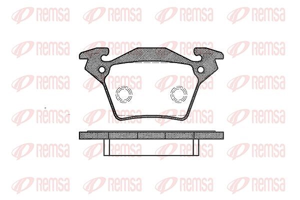 Kawe Bremsbelagsatz, Scheibenbremse [Hersteller-Nr. 071700] für Mercedes-Benz