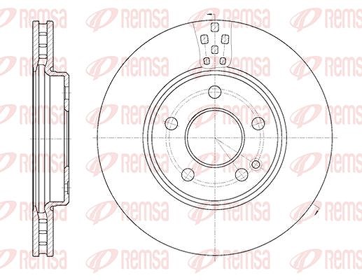 Kawe 1x Bremsscheibe [Hersteller-Nr. 6102910] für Mercedes-Benz