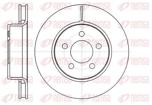 Kawe 1x Bremsscheibe [Hersteller-Nr. 6130110] für Jeep, Dodge