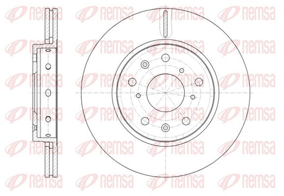 Kawe 1x Bremsscheibe [Hersteller-Nr. 6141710] für Suzuki