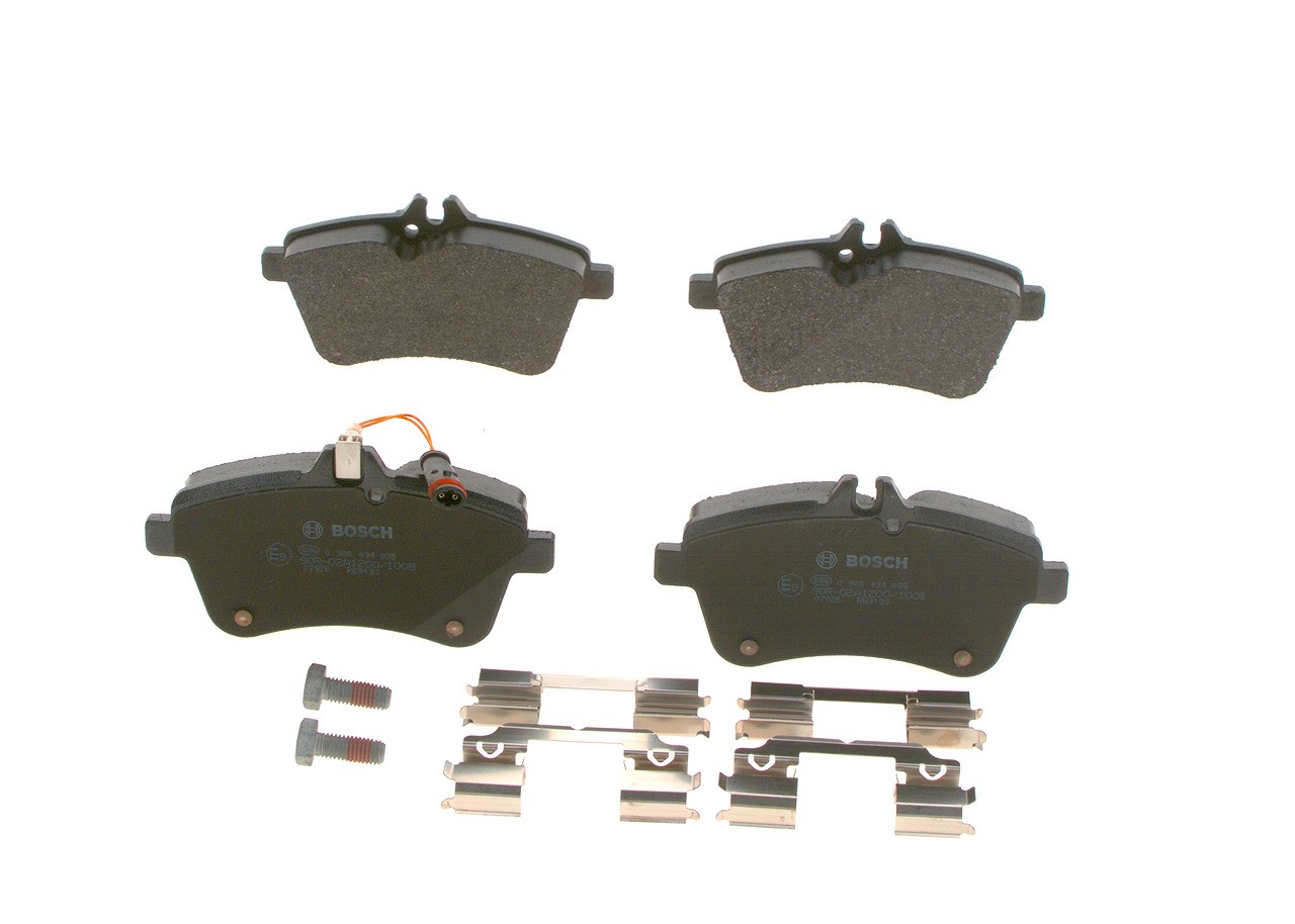 Bosch Bremsbelagsatz, Scheibenbremse [Hersteller-Nr. 0986494085] für Mercedes-Benz