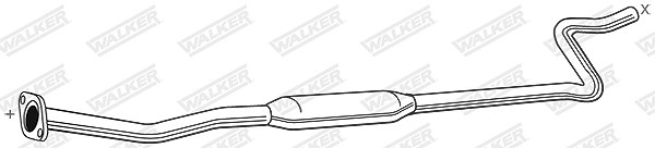 Walker Mittelschalldämpfer [Hersteller-Nr. 23215] für Peugeot