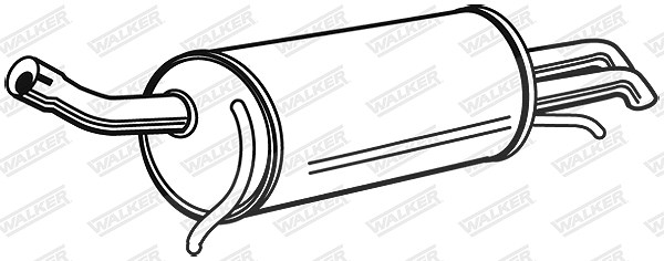Walker Endschalldämpfer [Hersteller-Nr. 71344] für Audi