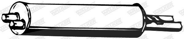 Walker Endschalldämpfer [Hersteller-Nr. 05096] für Mercedes-Benz