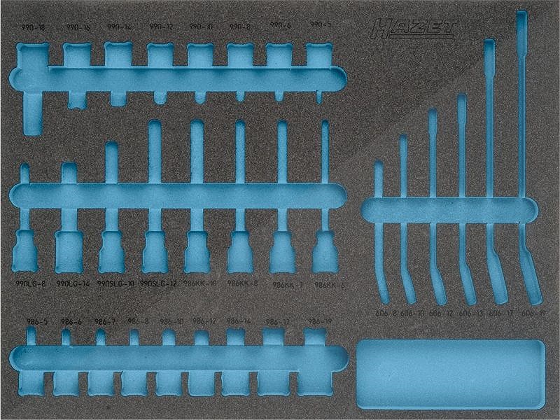 Hazet 2-Komponenten Weichschaum-Einlage - leer - für 163-367/31 [Hersteller-Nr. 163-367L]