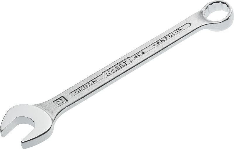 Hazet Ring-Maulschlüssel - Außen-Doppel-Sechskant Profil - 13 mm [Hersteller-Nr. 603-13]