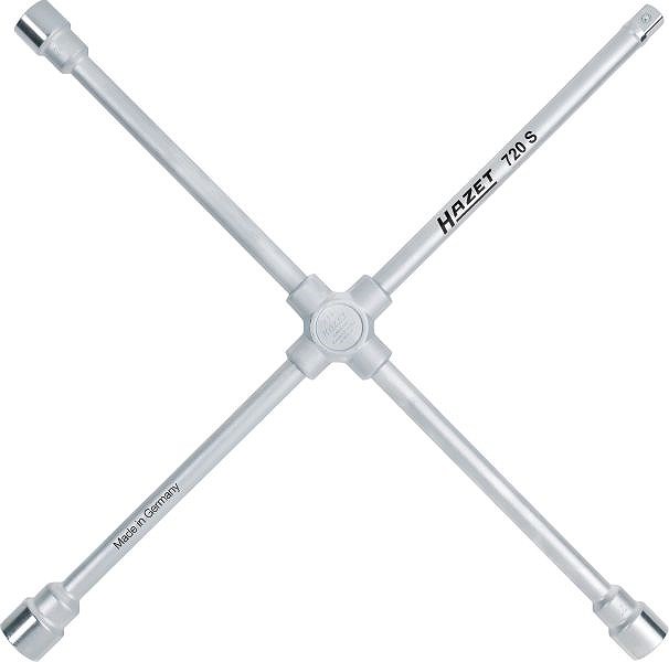 Hazet Kreuzschlüssel - Sechskant - 24 x 27 x 32 x Vierkant 20 mm (3/4) [Hersteller-Nr. 720S]