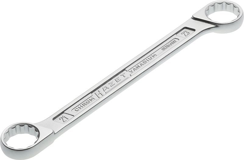 Hazet Doppel-Ringschlüssel - Doppel-Sechskant-Tractionsprofil - 21x23mm [Hersteller-Nr. 610N-21X23]