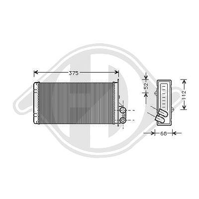 Diederichs Wärmetauscher, Innenraumheizung [Hersteller-Nr. DCM1208] für Renault, Nissan, Opel