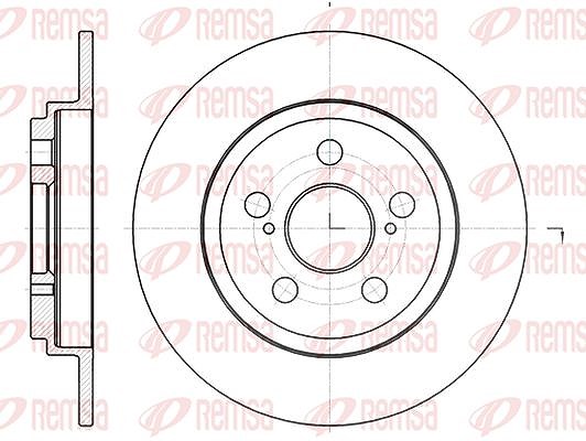 Kawe 1x Bremsscheibe [Hersteller-Nr. 6132800] für Toyota