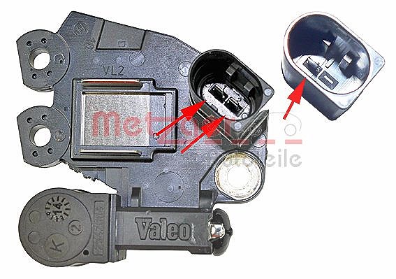 Metzger Autoteile Generatorregler [Hersteller-Nr. 2390079] für Mercedes-Benz, Jeep