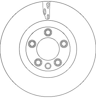 Trw 1x Bremsscheibe [Hersteller-Nr. DF6772S] für Porsche, VW