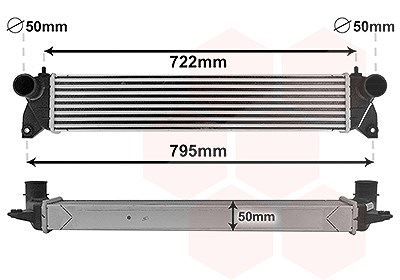 Van Wezel Ladeluftkühler [Hersteller-Nr. 52004701] für Fiat, Suzuki