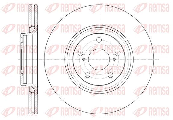 Kawe 1x Bremsscheibe [Hersteller-Nr. 6132910] für Toyota