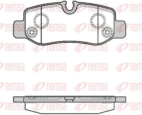 Kawe Bremsbelagsatz, Scheibenbremse [Hersteller-Nr. 162400] für Mercedes-Benz