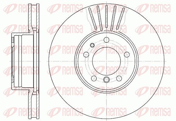 Kawe 1x Bremsscheibe [Hersteller-Nr. 651110] für Alpina, BMW