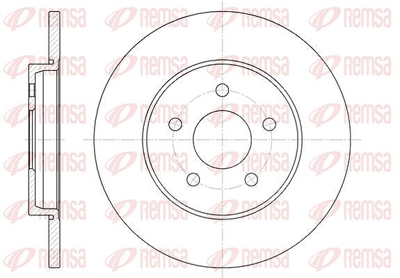 Kawe 1x Bremsscheibe [Hersteller-Nr. 666100] für Ford, Jaguar
