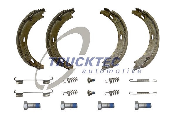 Trucktec Automotive Bremsbackensatz, Feststellbremse [Hersteller-Nr. 02.35.008] für Mercedes-Benz