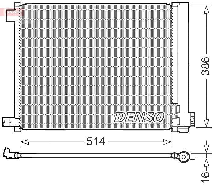 Denso Kondensator, Klimaanlage [Hersteller-Nr. DCN46022] für Nissan
