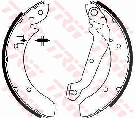 Trw Bremsbackensatz [Hersteller-Nr. GS6166] für Ford