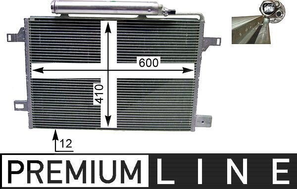 Mahle Kondensator, Klimaanlage [Hersteller-Nr. AC369000P] für Mercedes-Benz