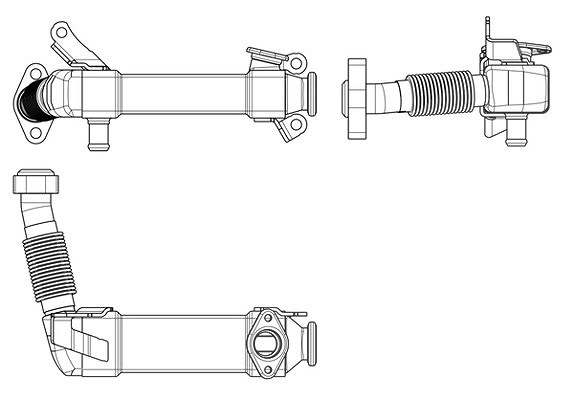 Mahle Kühler, Abgasrückführung [Hersteller-Nr. CE17000P] für BMW