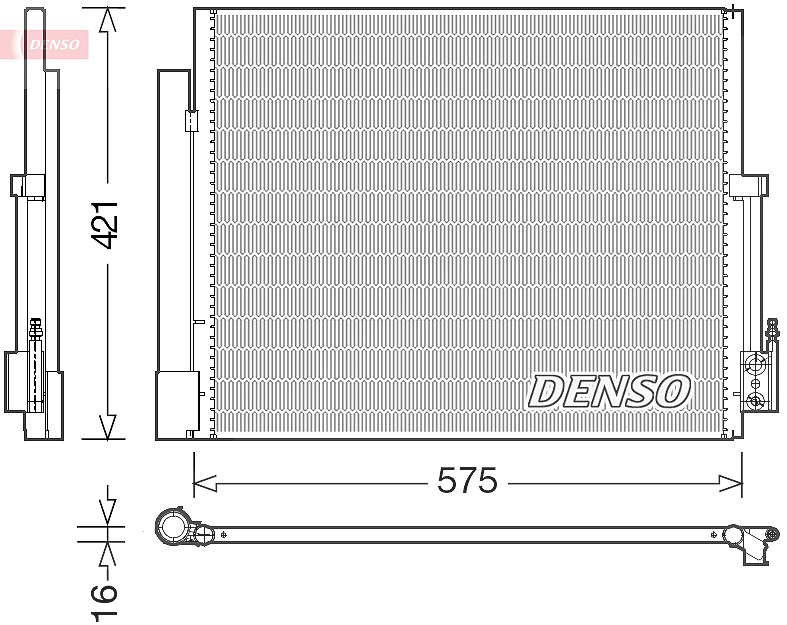 Denso Kondensator, Klimaanlage [Hersteller-Nr. DCN20036] für Opel