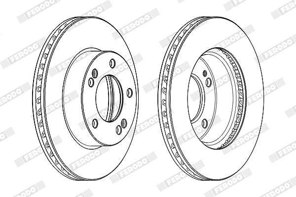 Ferodo Bremsscheibe [Hersteller-Nr. DDF1810C] für Ssangyong