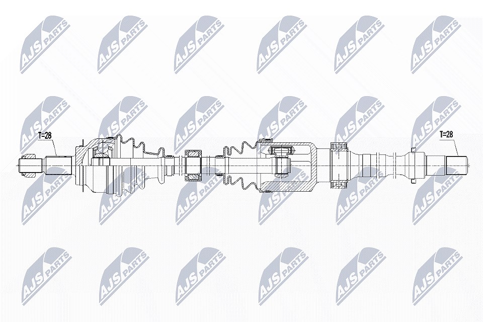 Nty Antriebswelle [Hersteller-Nr. NPW-MZ-056] für Mazda