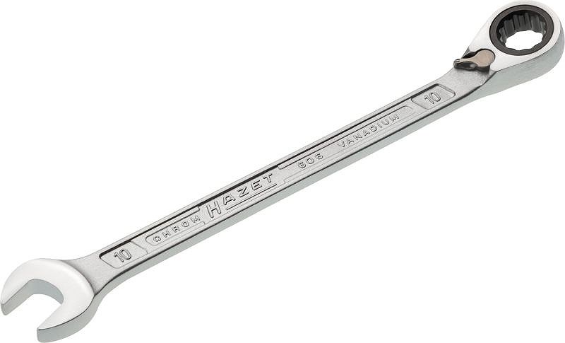 Hazet Knarren Ring-Maulschlüssel - Doppel-Sechskant - 10mm [Hersteller-Nr. 606-10]