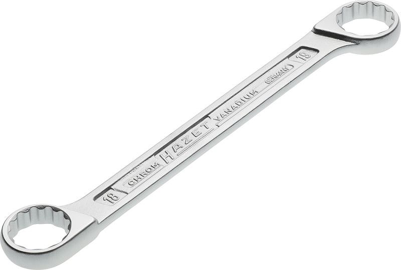 Hazet Doppel-Ringschlüssel - Doppel-Sechskant-Tractionsprofil - 18x19mm [Hersteller-Nr. 610N-18X19]