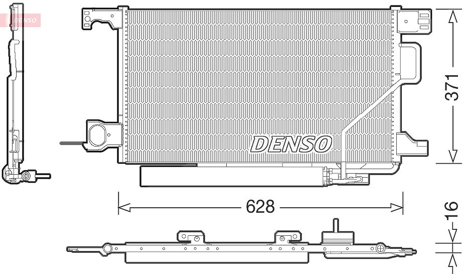 Denso Kondensator, Klimaanlage [Hersteller-Nr. DCN17026] für Mercedes-Benz