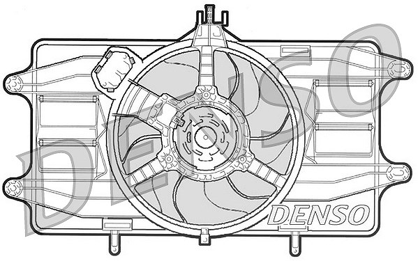 Denso Lüfter, Motorkühlung [Hersteller-Nr. DER09020] für Fiat