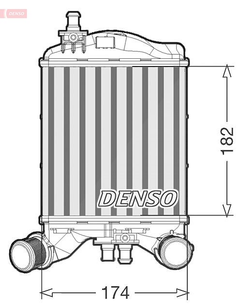 Denso Ladeluftkühler [Hersteller-Nr. DIT09112] für Abarth