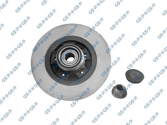 Gsp 1x Bremsscheibe mit Radlager Voll Hinterachse [Hersteller-Nr. 9230144K] für Mercedes-Benz, Renault