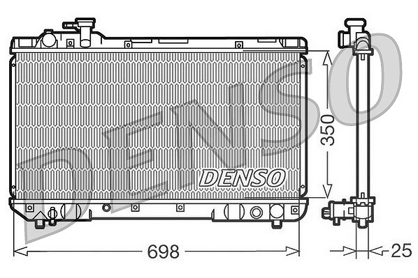 Denso Kühler, Motorkühlung [Hersteller-Nr. DRM50020] für Toyota