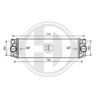 Diederichs Ladeluftkühler [Hersteller-Nr. DCA1013] für Mercedes-Benz